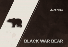BLACK WAR BEAR MOUNT