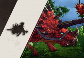 Crimson Primal Direhorn Mount