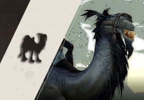 Grey Riding Camel Mount